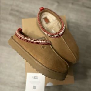 Ugg Tazz Tasman Platform Slippers Chestnut Brown Youth 5~ Women’s 7